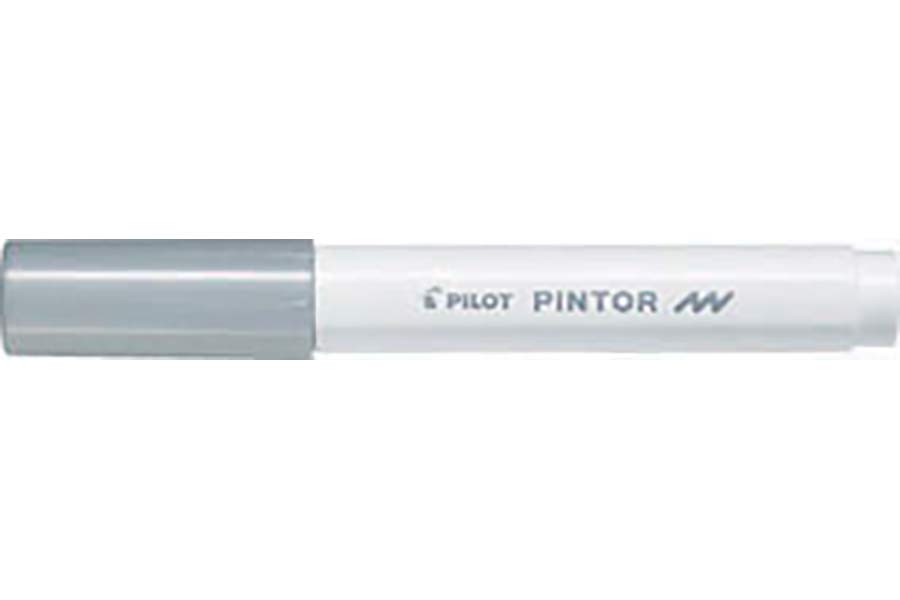 Popisovač Pilot Pintor F / stříbrná