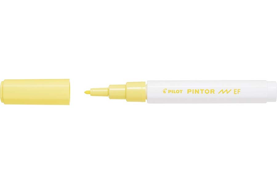 Popisovač Pilot Pintor EF / pastelově žlutá