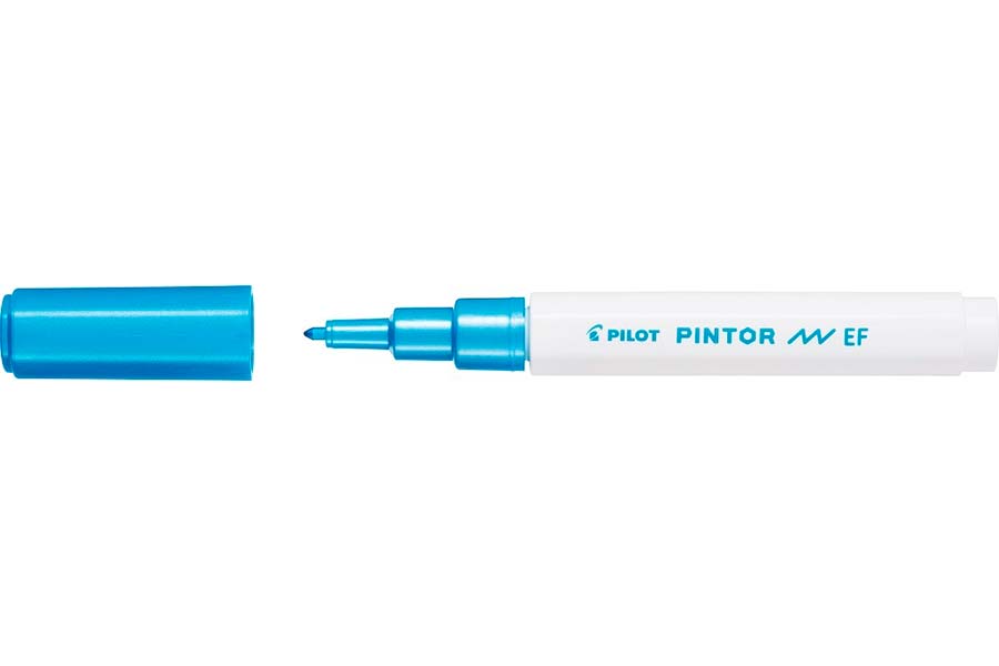 Popisovač Pilot Pintor EF / metalická modrá