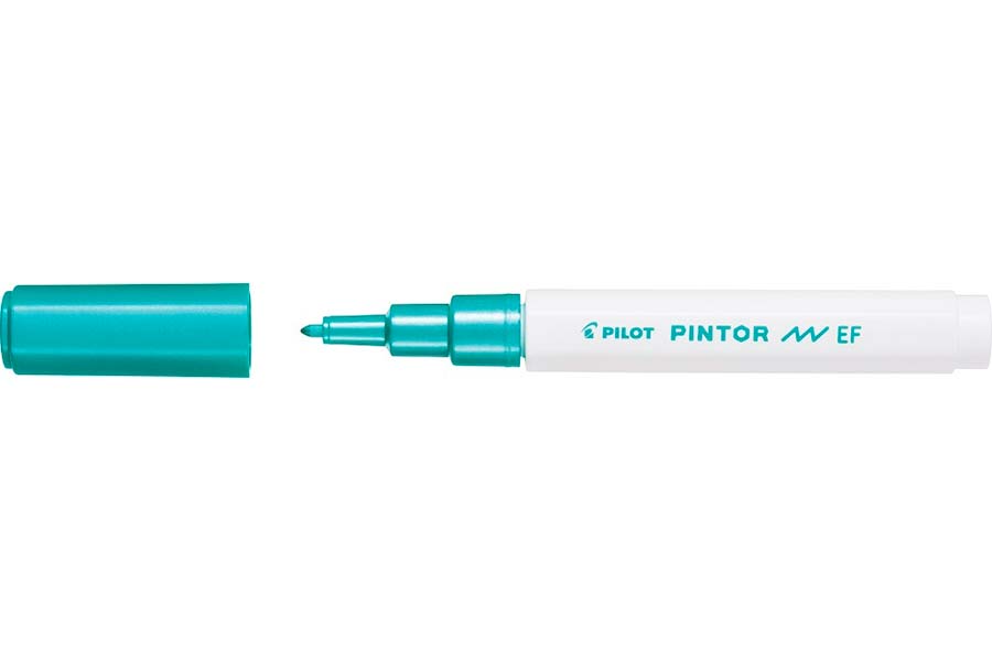 Popisovač Pilot Pintor EF / metalická zelená