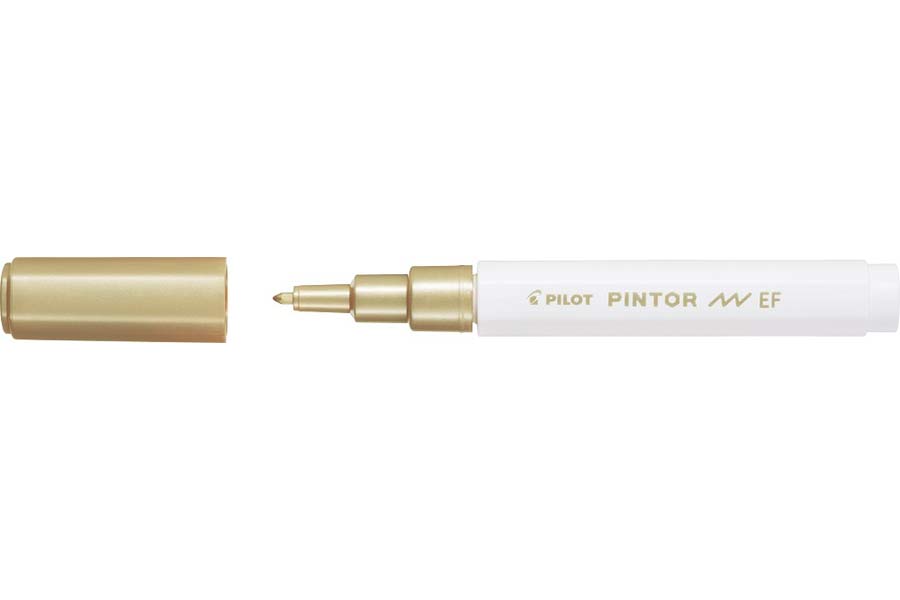 Popisovač Pilot Pintor EF / zlatá