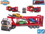 2-Play Traffic přepravník aut 38cm na setrvačník na baterie se světlem a zvukem + 3auta v 2-Play Traffic přepravník aut 38cm na setrvačník na baterie se světlem a zvukem + 3auta v