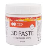 3D strukturovací pasta Happy Color acrylic medium 250 ml - bílá 3D strukturovací pasta Happy Color acrylic medium 250 ml - bílá