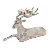 Adventní svícen kovový 27 cm na čajové svíčky - jelen Adventní svícen kovový 27 cm na čajové svíčky - jelen