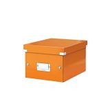 Archivační krabice CLICK&STORE, A5, lakový lesk, oranžová
