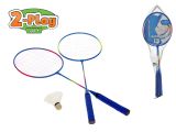 Badmintonové rakety Gametime 62,5cm (2 ks) s košíkem v síťce