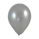 Balón M 25 cm, stříbrný / 100 ks /