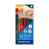 Barevné tužky, šestihranné, STAEDTLER Noris Colour, 12 barev