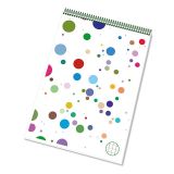 Blok A4 pozn. spirála v hlavě - čtverečkovaný / 50 listů