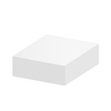 Blok kostka bílá 9x9x3,5 cm - sypaná Blok kostka bílá 9x9x3,5 cm - sypaná
