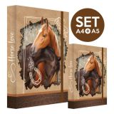 Box na sešity SET A4+A5 Horse Love