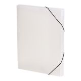 Box na spisy PP s gumou A4, čirý (Opaline)