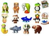 Brainrot PuffUps squishy 10-12cm v sáčku 12druhů 12ks v DBX Brainrot PuffUps squishy 10-12cm v sáčku 12druhů 12ks v DBX