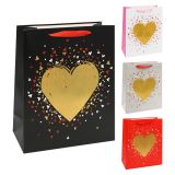 Darčeková taška Heart 26x12x32 cm (mix /cena 1ks) Darčeková taška Heart 26x12x32 cm (mix /cena 1ks)