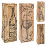 Darčeková taška na fľašu vína 12,5 x 10 x 36 cm (mix /cena 1ks) Darčeková taška na fľašu vína 12,5 x 10 x 36 cm (mix /cena 1ks)