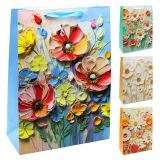 Dárková taška 2049 Flowers, velikost D 30 x 12 x 40 cm (mix 4 vzorů) Dárková taška 2049 Flowers, velikost D 30 x 12 x 40 cm (mix 4 vzorů)
