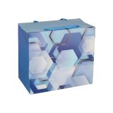 Dárková taška Bag box - modrá (22,5x13,5x20 cm)
