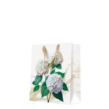 Dárková taška medium 20x25x10 cm Romantic White Hydrangeas