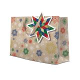 Dárková taška PAW Fornir Star, horizontal - 33,5x26,5x13 cm