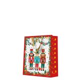 Dárková taška stredne velká - Nutcracker with garlands 20x10x25 cm Dárková taška stredne velká - Nutcracker with garlands 20x10x25 cm