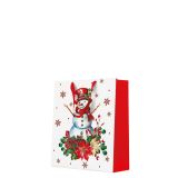 Dárková taška stredne velká - Starly Snowman 20x10x25 cm Dárková taška stredne velká - Starly Snowman 20x10x25 cm