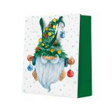 Dárková taška vánoční 20x25x10 cm Fancy Gnome Dárková taška vánoční 20x25x10 cm Fancy Gnome