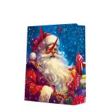 Dárková taška velká - Santa Claus with gift boxes 30x12x41 cm Dárková taška velká - Santa Claus with gift boxes 30x12x41 cm