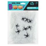 Dekorace Halloween - pavučina bílá 80 g