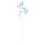 Dekorace - Květ na stonku 69 cm, holografická bílá Dekorace - Květ na stonku 69 cm, holografická bílá
