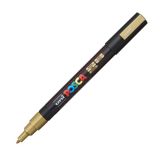 Dekoračný popisovač, 0,9-1,3 mm, UNI Posca, zlatý
