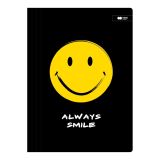 Deska s gumičkou Happy Color 24 x 31 cm (A4) karton - Fun černá