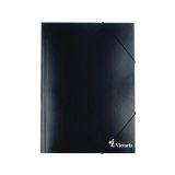 Deska s gumičkou, kartonová A4, VICTORIA, černá