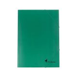 Deska s gumičkou, kartonová A4, VICTORIA, zelená