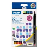 Fixy - MILAN oboustranné 0,5 mm - sada 10 ks Fixy - MILAN oboustranné 0,5 mm - sada 10 ks