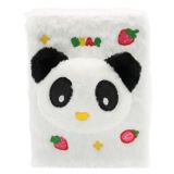 Dětský zápisník 13 x 19 cm, 80 listů, plyšová obálka + Panda