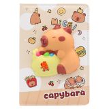 Dětský zápisník A5, 80 listů, měkké PU desky - Capybara