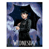 Diamantové malování (bez rámu) - Wednesday Addams na plakátu