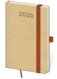 Diář 2026 týdenní kapesní Tisk Pop - cappuccino