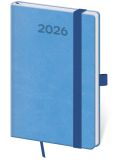 Diář 2026 týdenní kapesní Tisk Pop - světle modrý