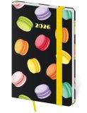 Diář 2026 týdenní kapesní Vario - Macarons s gumičkou