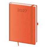 Diář 2027 denný A5 Print Pop - oranžová