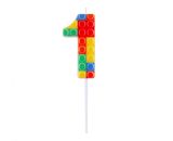 Dortová svíčka - číslice 1 Bloky 10,5 cm