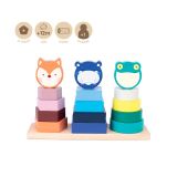 Edukační hračka dřevěná - Animal Towers