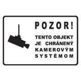 Etikety Info - Objekt chráněn kamerou 200x135 mm