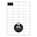Etikety Top Stick A4/100 ks, 48,3x25,4 mm - 44 etiket, bílé