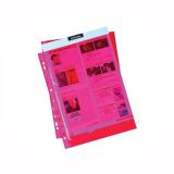 Euroobal A4 50 um barevný - červený, lesklý 100 ks