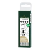 Faber-Castell Ecco Pigment technické pero - sada 4 ks (0,2-0,4-0,6-0,8 mm)