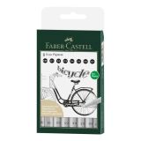 Faber-Castell Ecco Pigmentové technické pero - sada 8 kusů (0,05-0,1-0,2-0,3-0,4-0,5-0,6-0
