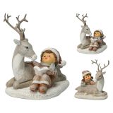 Figurka holčičky s jelenem 12 cm (mix /cena za 1 ks) Figurka holčičky s jelenem 12 cm (mix /cena za 1 ks)