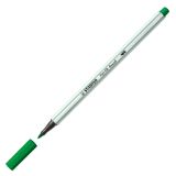 Fix se štětcovým hrotem pro různé šířky čar STABILO Pen 68 Brush, smaragdově zelený